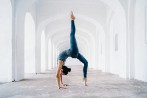 yoga bleu